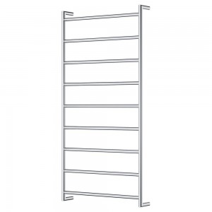 Kaya Heated Towel Rail, 600 x 1200mm, Chrome